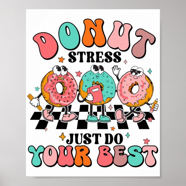 Poster Stress Faites simplement votre meilleur rétro Ense (Devant)