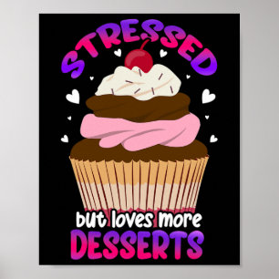 Poster Stress Mais aime plus Desserts Stress Sensibilisat