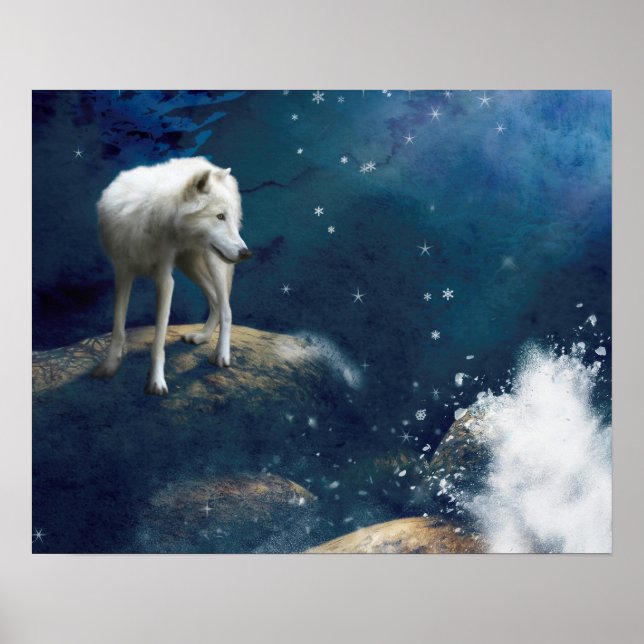 POSTER STRIDER LOUP ARCTIC (Devant)