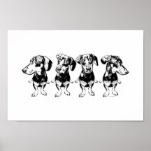 'Strike A Pose Dex' Flippy Ear Dex Art Imprimer