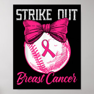 Poster Striout Cancer du Sein Baseball Cancer du Sein Aw