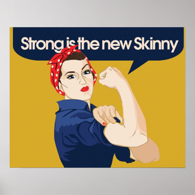 Poster Strong est la nouvelle Skinny (Devant)