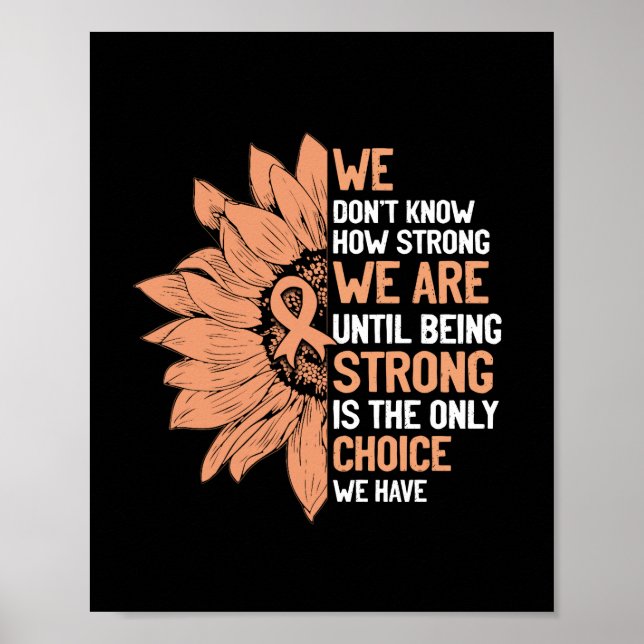 Poster Strong Is The Only Choice (Devant)