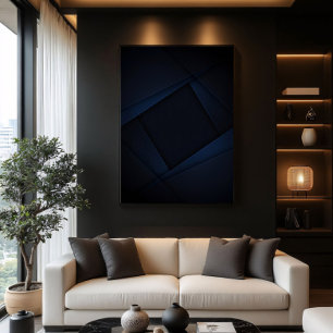 Poster Structure de nuit bleue