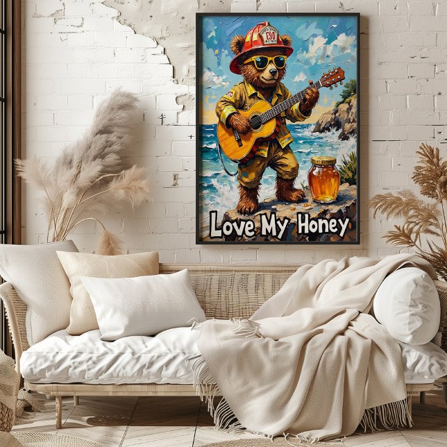 Poster Strums balnéaires : Bear's Sweet Melody (Créateur téléchargé)