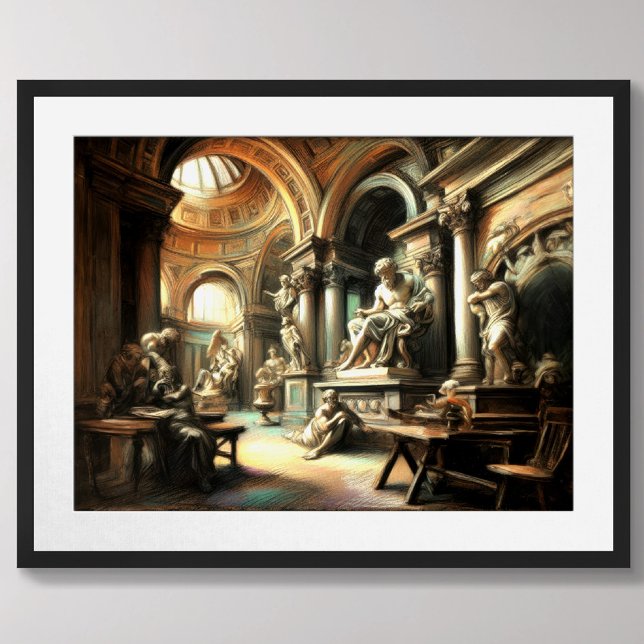 Poster Studio Art antique Sculpture grecque romaine (Créateur téléchargé)