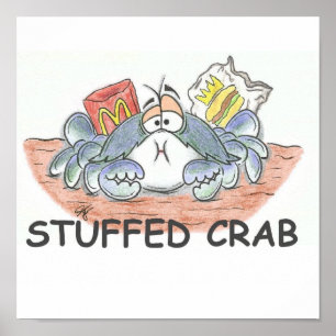 Poster Stuffed Crab Print