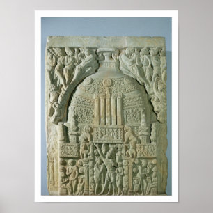 Poster Stupa bouddhiste, Nagarjunakonda (chaux)
