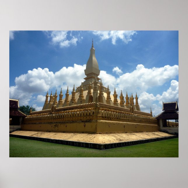 Poster stupa doré (Devant)