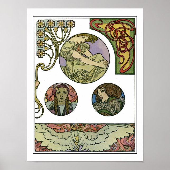 Poster Style Art Nouveau, Mucha (Devant)