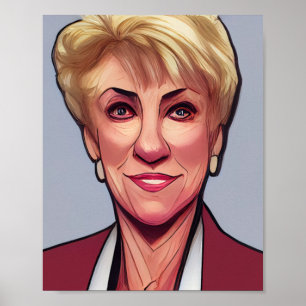 Poster Style de bande dessinée Linda Mcmahon