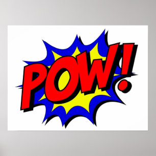 Poster Style de bande dessinée POW