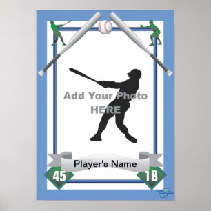 Poster Style de carte de base-ball