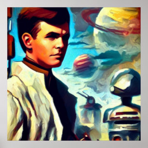 Poster Style de couverture du magazine de pâtes SF 2