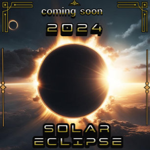 Poster Style de film Solar Eclipse 2024