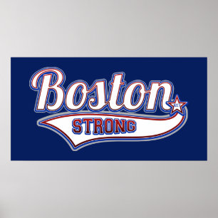Poster Style de hockey fort Boston