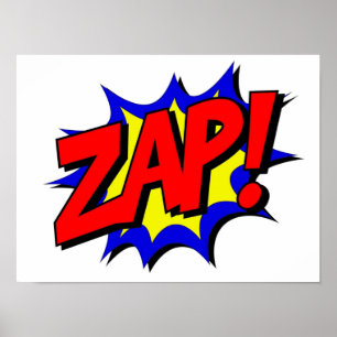 Poster Style de livre comique ZAP