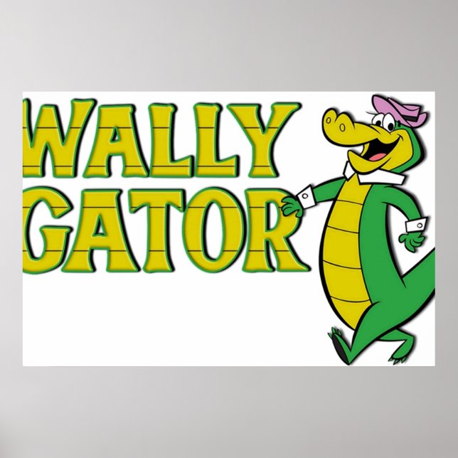 Poster Style du logo Wally Gator (Devant)