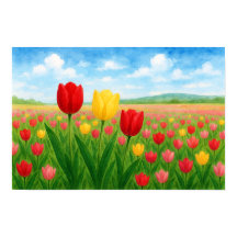 Style européen et américain Tulipes originales Lan