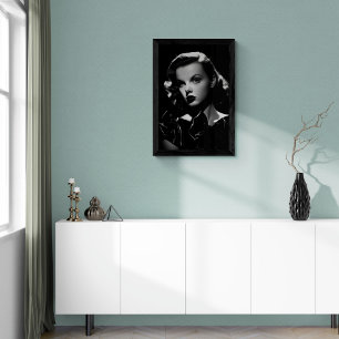 Poster Style Judy Garland Noir