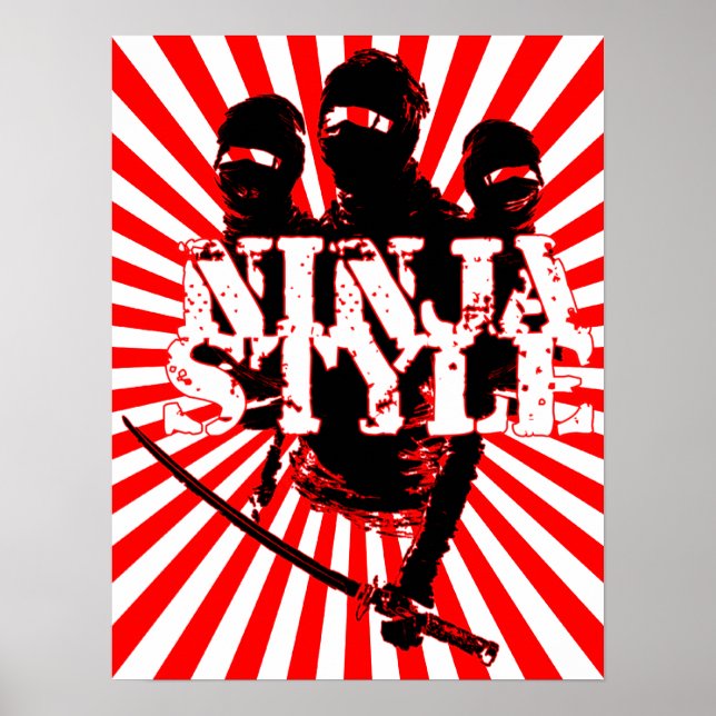 POSTER STYLE NINJA : (Devant)