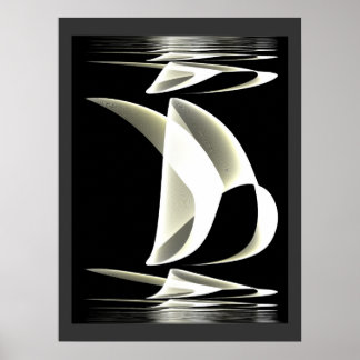 Poster Style noir et blanc Réflexion 2