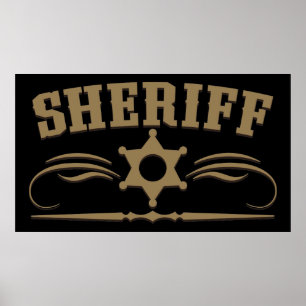 Poster Style occidental de shérif