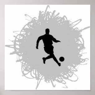 Poster Style Soccer Scribble