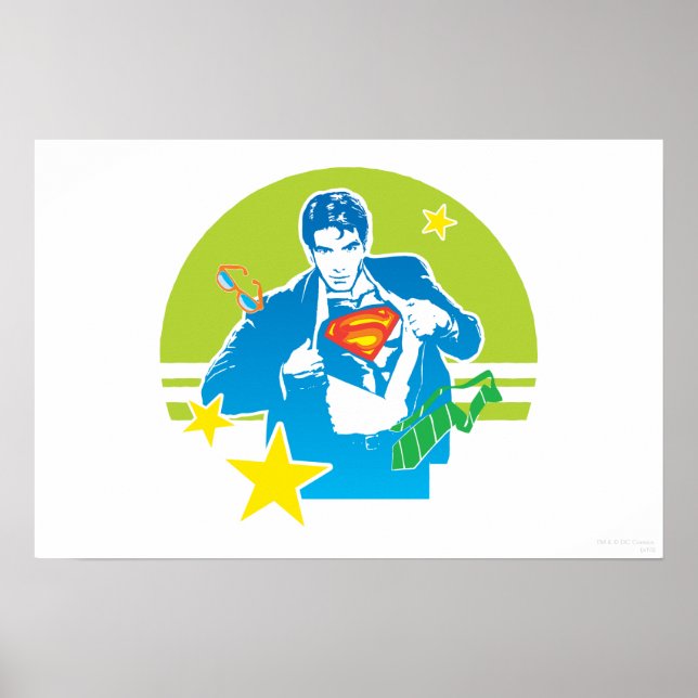Poster Style Superman 80's (Devant)