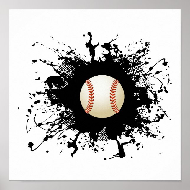 Poster Style urbain de baseball (Devant)