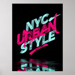 Poster Style Urbain NYC