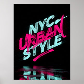 Poster Style Urbain NYC