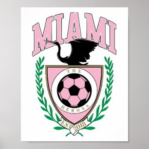 Poster Style Varsity de football de Miami