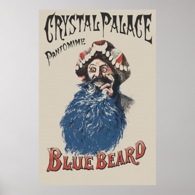 Poster Style victorien Barbe bleue et (Devant)