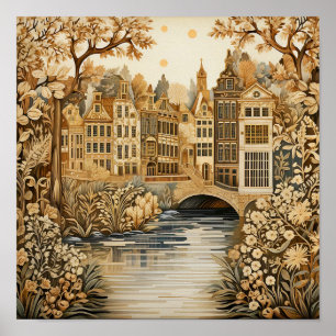 Poster Style Vintage Amsterdam