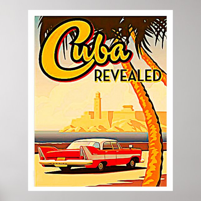 Poster Style vintage Cuba (Devant)