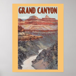 Poster Style voyage vintage Grand Canyon