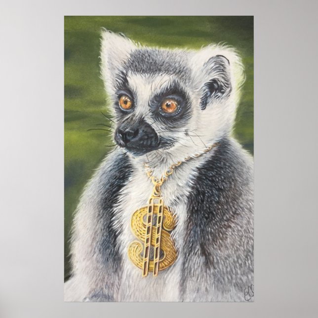 Poster Stylin Lemur (Devant)