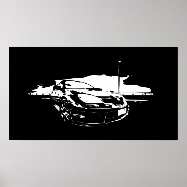 Poster Subaru Sti (Devant)