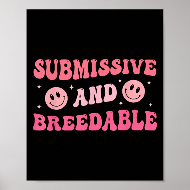 Poster Submissive And Breedable Groovy - Uni-adults, Blac (Devant)