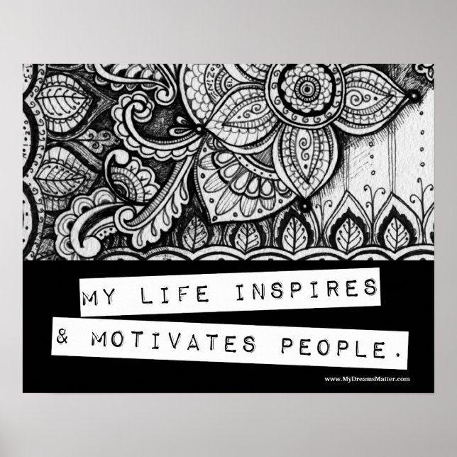 Poster Succès de l'affirmation positive Ambition Leader B (Devant)