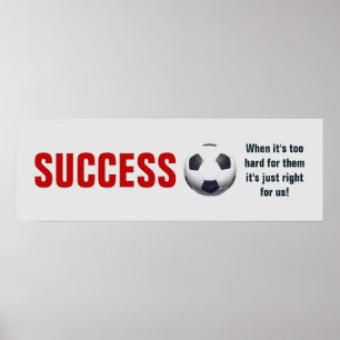 Poster Succès Football Football Motivation Inspiration