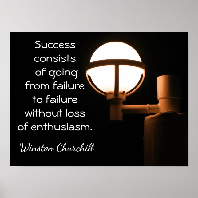 Poster Success Art Print ~~ Winston Churchill (Devant)