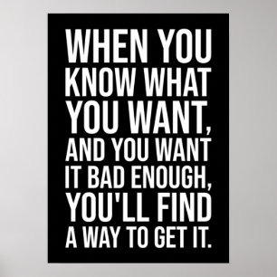 Poster Success Motivational Quote - Find A Way