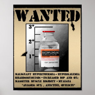 Poster Succinylcholine la plus Recherchée