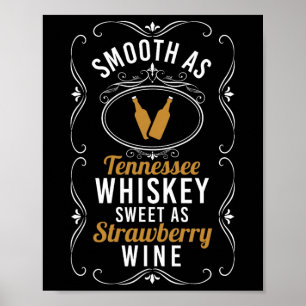 Poster Sucré Comme Fraise Vin Tennessee Fierté Boire