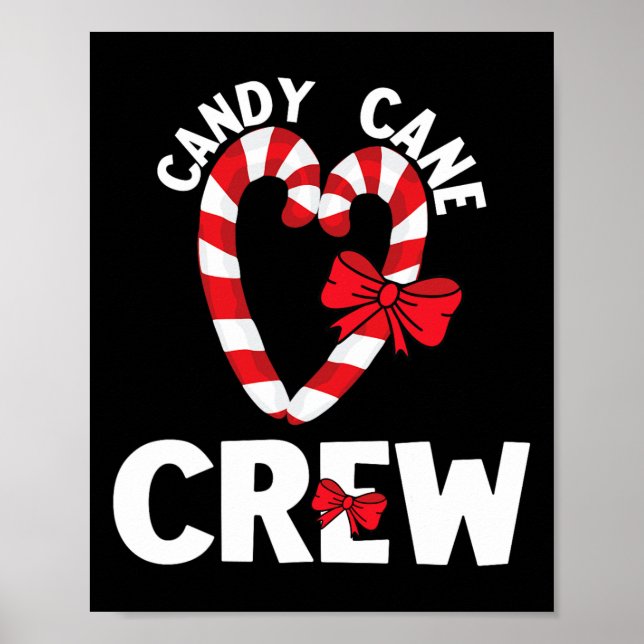 Poster Sucre de canne Crew Funny Christmas Sweet Candy Jo (Devant)