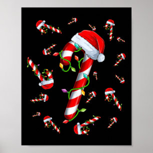 Poster Sucre de canne Joyeux Et Lumineux Rouge Et Blanc C