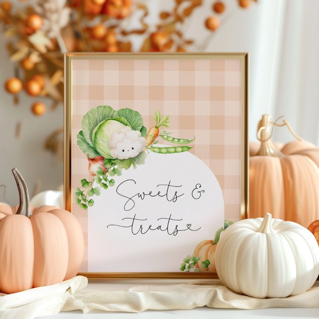 Poster Sucres et friandises citrouilles d'automne cultivé (Créateur téléchargé)