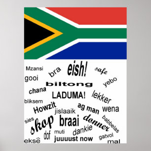 Poster sud-africain Slang